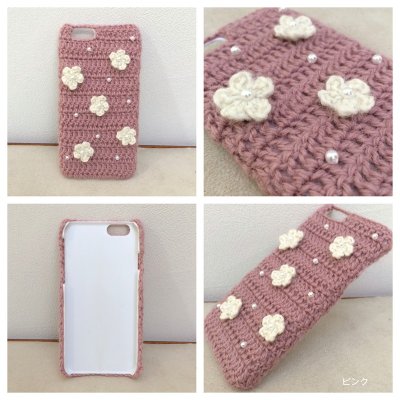 画像1: お花のモチーフ　iPhone６/６S用のカバー