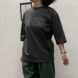画像1: cafune（カフネ）クルーネック　ロゴプリント５分袖Tシャツ (1)