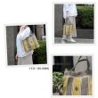 画像9: CLEDRAN（クレドラン）ジュート仕立て　ストライプ トートバッグ　STRIPE PATTERN TOTE (9)