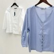 画像2: 【SALE 20％OFF 送料込み】mizuiro-ind(ミズイロインド) Vネックシャツ  (2)