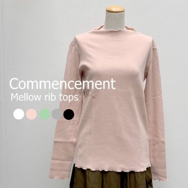 画像1: Commencement （コメンスメント ）メロー リブトップス　Mellow rib tops  (1)