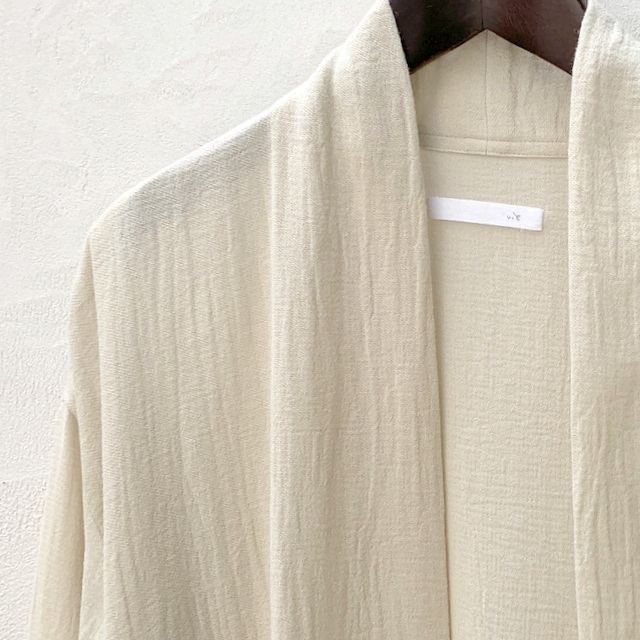 e201k169) / evam eva(エヴァムエヴァ) /cotton linen robe(コットン