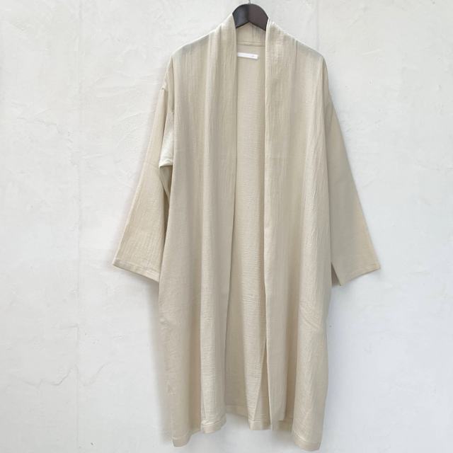 e201k169) / evam eva(エヴァムエヴァ) /cotton linen robe(コットン 