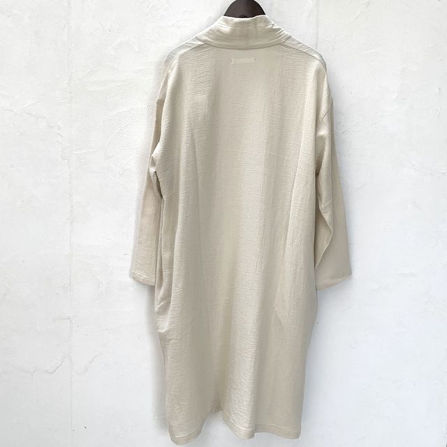 e201k169) / evam eva(エヴァムエヴァ) /cotton linen robe(コットン 