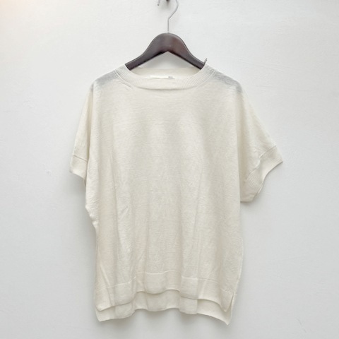 evam eva(エヴァムエヴァ)リネンニット プルオーバー linen pullover E241K202